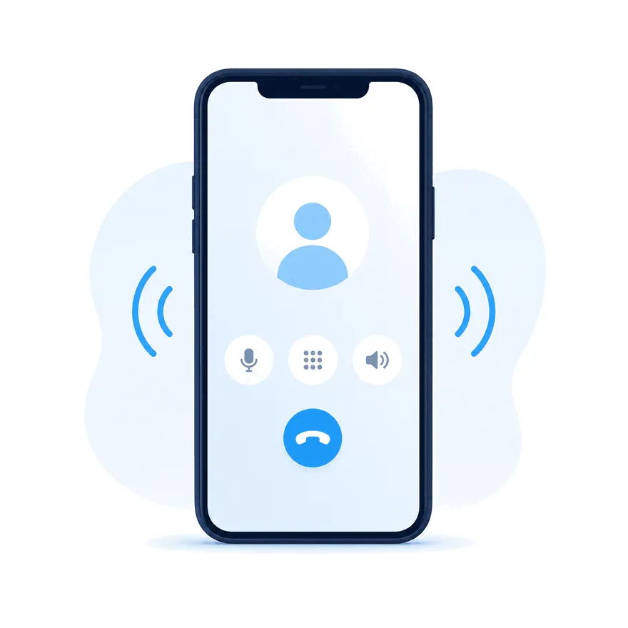 スマートフォン（iPhone・Android）でクラコールPBXを使うイメージ
